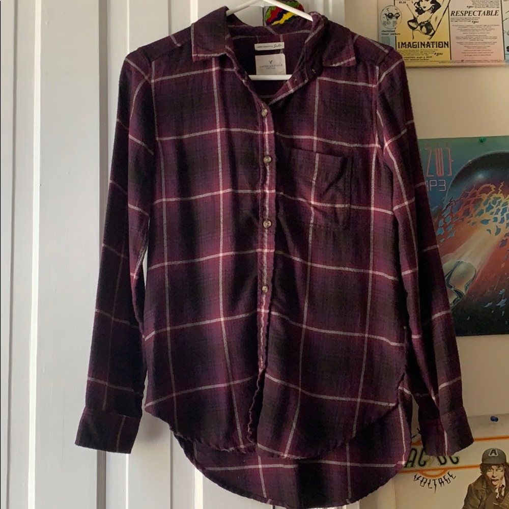 cute plaid American Eagle flannel